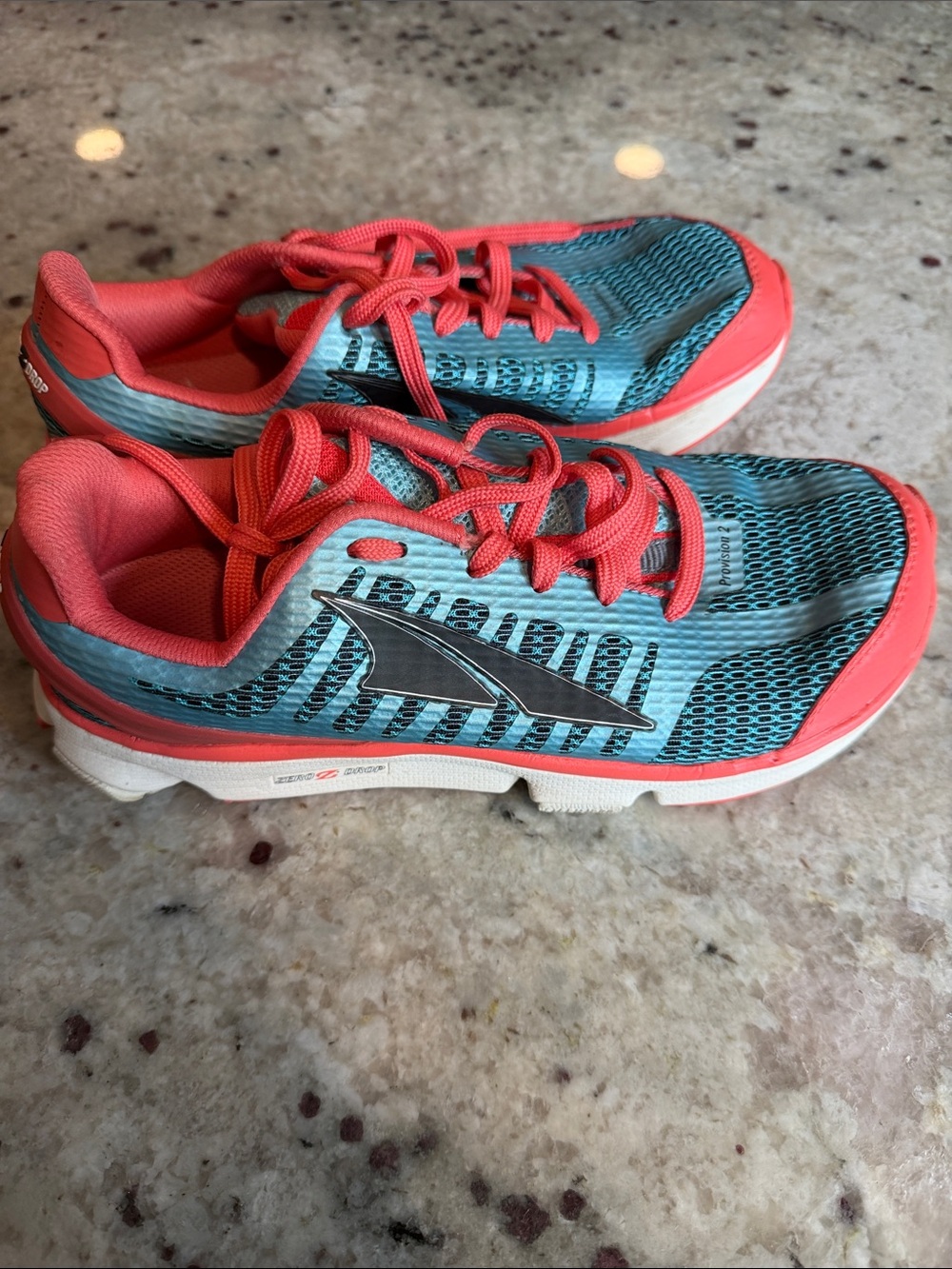 Altra Teal and Coral Women's Running provision 2 Sneakers